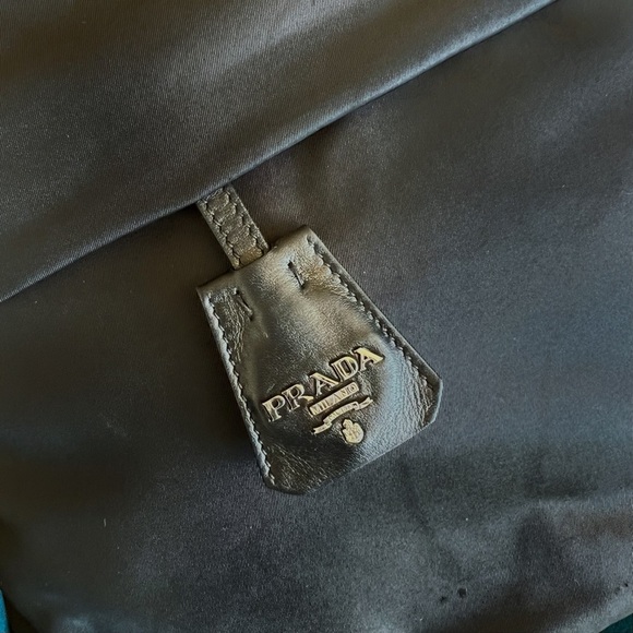 PRADA Tessuto Double Black Nylon
Leather Handbag - Picture 3 of 11